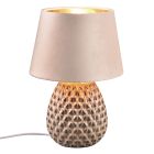 Keramische tafellamp beige, Anderson, met schakelaar