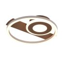 Bruine plafonnière design, Jantuano, 22W, 3000K LED