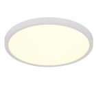 Witte plafonnière modern, Zayd, 30W, white switch LED, 3-staps dimbaar