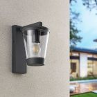 Moderne buitenlamp Kerstin, antraciet, aluminium, IP44