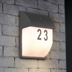 Antraciete buitenlamp met schemersensor Remmert, aluminium, modern, IP44