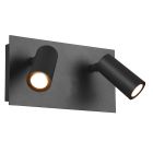 Moderne buiten wandlamp Rufus, Antraciet, Incl. warm wit LED