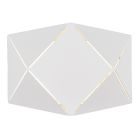 Witte wandlamp Soloro, metaal, modern, 6 watt