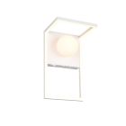 Witte wandlamp modern, Reyhan, 3-staps dimbaar