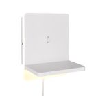 Witte wandlamp modern, Margje, 9W, 3000K LED, met schakelaar