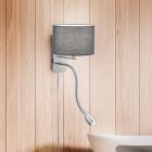 Nikkelen up down wandlamp modern, Ledbury