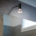 Moderne wandlamp Martika, zwart, metaal, IP44