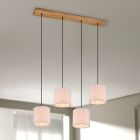 Vintage hanglamp Milco, nikkel