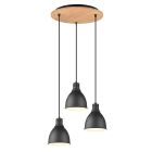 Vintage hanglamp Maximiliaan, zwart, metaal