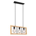 Vintage hanglamp Rafiq, zwart, metaal