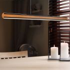 Moderne hanglamp hout, Cengiz, 40W, in lichtkleur verstelbare LED, met schakelaar