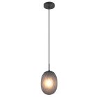 Grijze hanglamp rookglas, Danyal