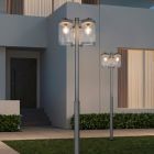 Antraciete staande buitenlamp met schemersensor modern, Sambesi, IP44