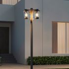 Moderne buitenlamp Kerstin, antraciet, aluminium, IP44