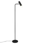 Zwarte vloerlamp modern, Kaso, met schakelaar