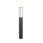 Moderne staande buitenlamp Tessy, antraciet, met warm wit LED licht
