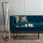 Zwarte vloerlamp modern, Chadi, 26W, warm tot koud wit verstelbare LED