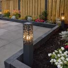 Moderne staande buitenlamp Tobias, antraciet