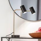 Messing tafellamp modern, Kaso, met schakelaar