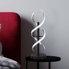 Chromen tafellamp design, Sylvian, 20W, warm tot koud wit verstelbare LED, met touchdimmer