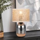 Chromen tafellamp rookglas, Madui