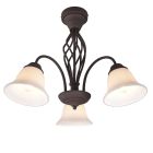 Klassieke plafonniere Detroit, roestkleurig, metaal