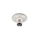 Witte plafonniere Mandisa, gips, modern