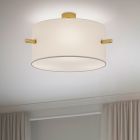 Messing plafonnière Myke, metaal