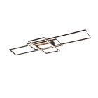 Antraciete plafonnière modern, Retan, 60W, warm tot koud wit verstelbare LED, met afstandsbediening