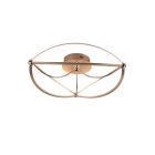 Moderne plafonniere Remy, messing, 42w geintegreerd LED