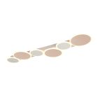 Witte plafonnière modern, Vasiliki, 3-staps dimbaar