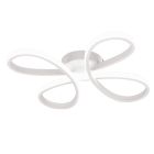 Witte plafondlamp design, Vikash, 25W, 4000K LED, 3-staps dimbaar