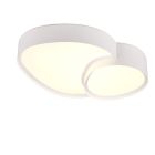 Witte plafondlamp metaal, Merwin, 21W, warm tot koud wit verstelbare LED, met afstandsbediening