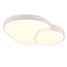 Witte plafondlamp metaal, Merwin, 51W, warm tot koud wit verstelbare LED, met afstandsbediening