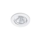 Witte badkamer inbouwspot Imani, metaal, IP23, 5 watt