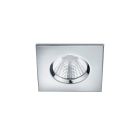 Chrome badkamer inbouwspot Iman, metaal, IP65, 5 watt