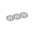 Nikkelen badkamer inbouwspot Iman, metaal, IP65, 5 watt