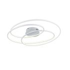 Witte plafonniere Sabra, metaal, modern, 50 watt