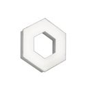 Witte plafonniere Kojo, kunststof, modern, 8 watt