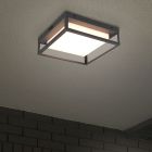 Antraciete buitenlamp Rolina, metaal, 14w, warm tot koud wit verstelbare LED