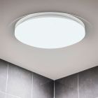 Moderne badkamer plafondlamp Marlena, wit, kunststof, geïntegreerde LED
