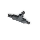 Zwart T-stuk met geleider links, 2-fase