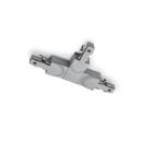 Grijs T-stuk met geleider links, 2-fase