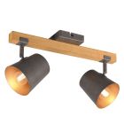 Vintage plafondspot Keira, nikkel, metaal