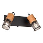 Vintage wandspot Jessica, zwart