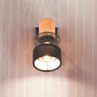 Zwarte wandspot retro, Solmaz