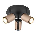 Bruine plafondspot modern, Quintijn