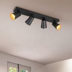 Zwarte plafondspot modern, Rawien