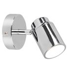 Moderne plafondlamp Nelis, chroom, metaal, IP44