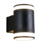 Zwarte up down wandlamp modern, Neslihan, IP44